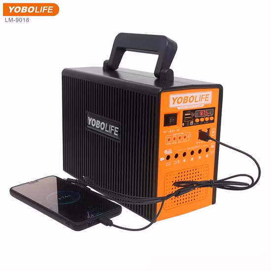 Portable Solar Energy System with FM Radio Solar Charger Solar Lighting Function